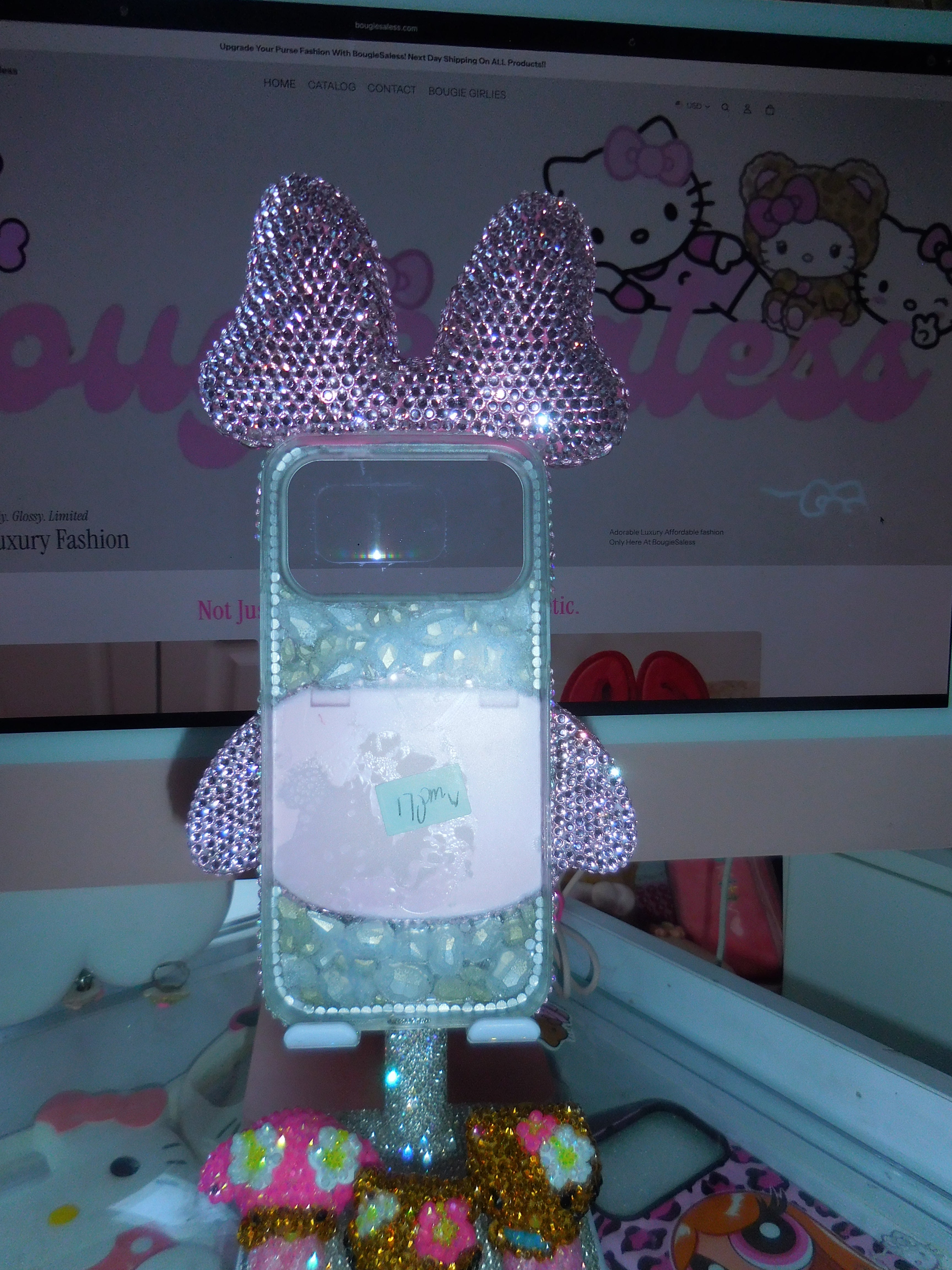 🎀 The Bougie Kitty Bling Case