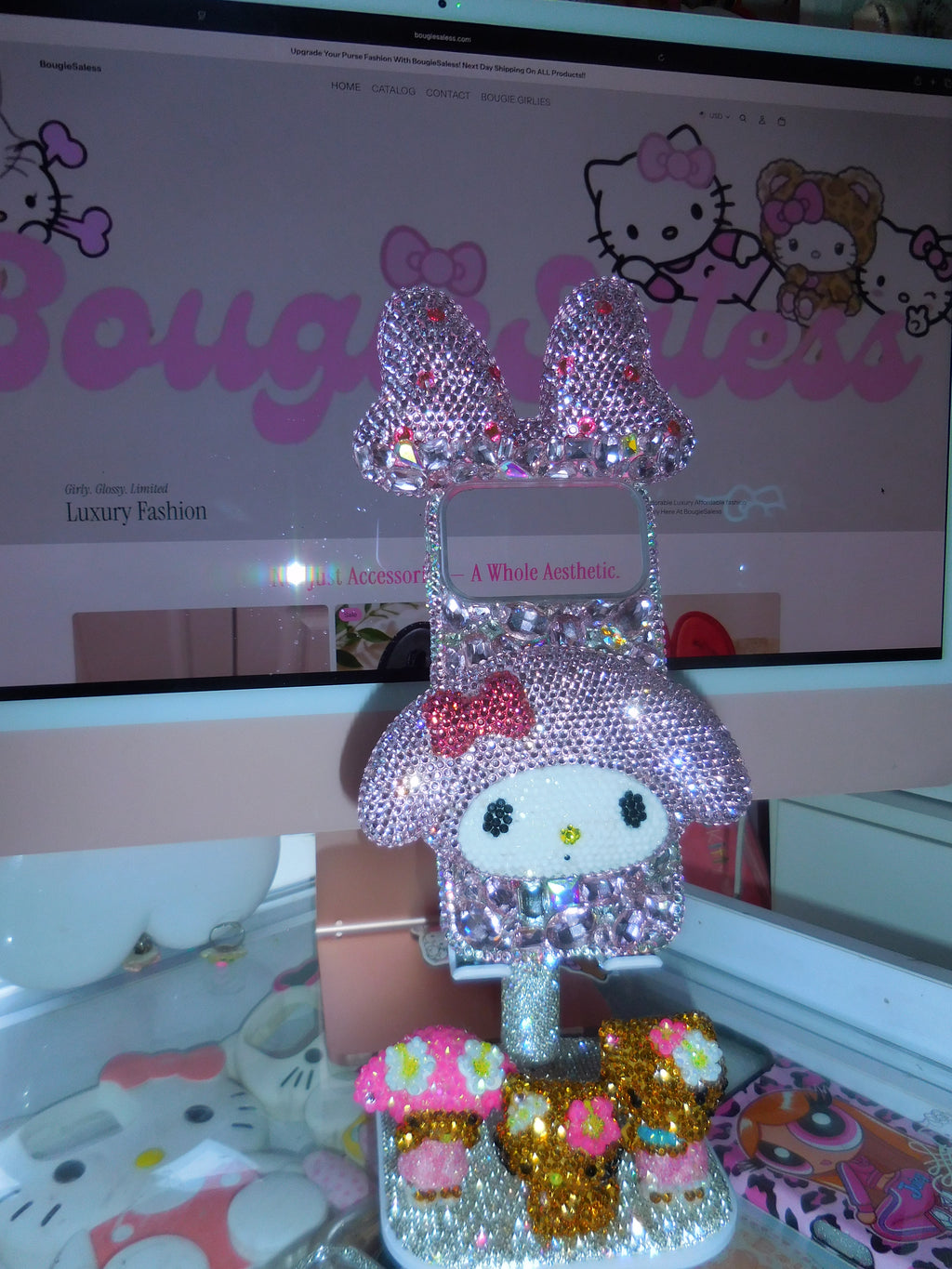 🎀 The Bougie Kitty Bling Case