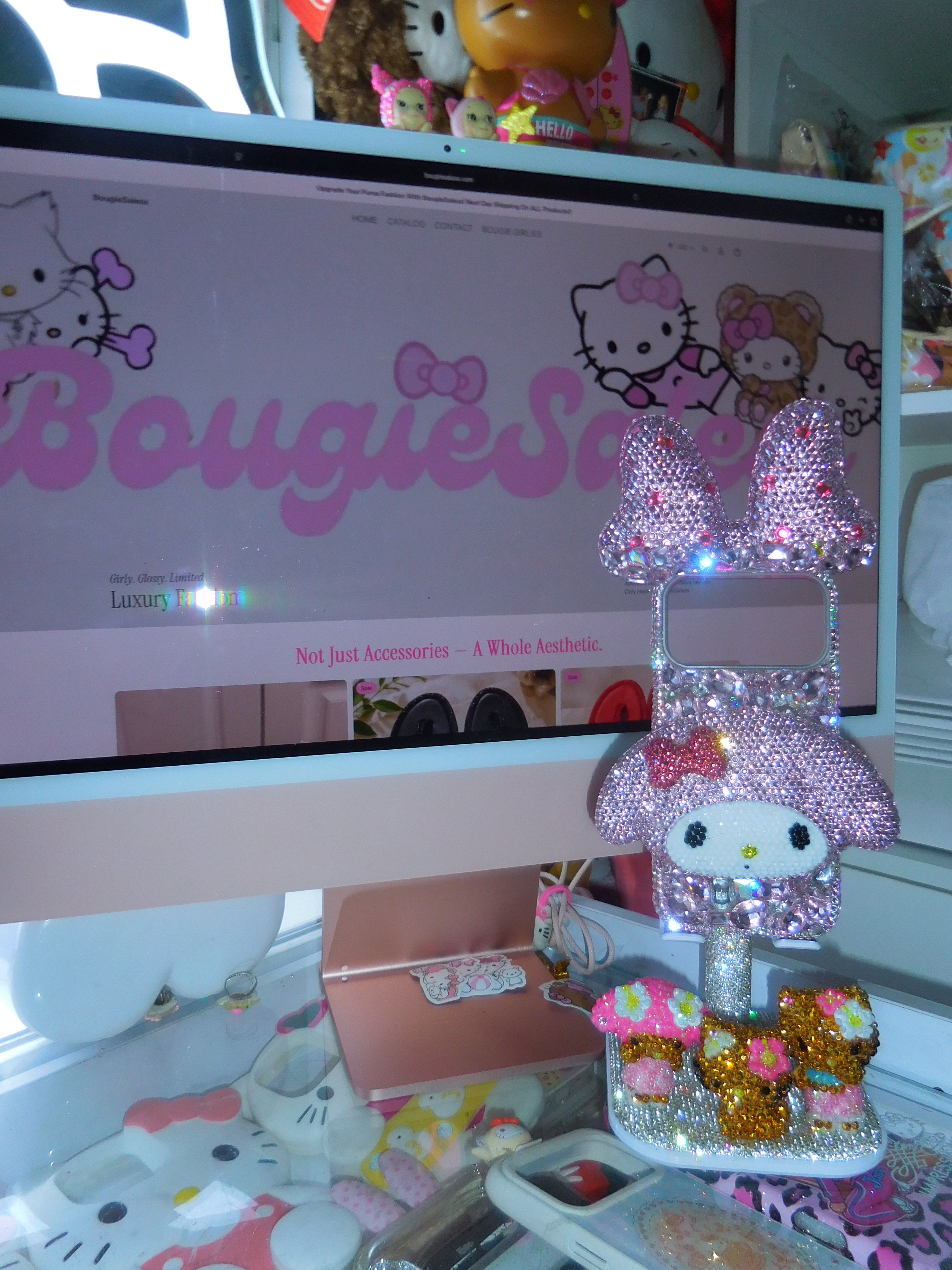 🎀 The Bougie Kitty Bling Case
