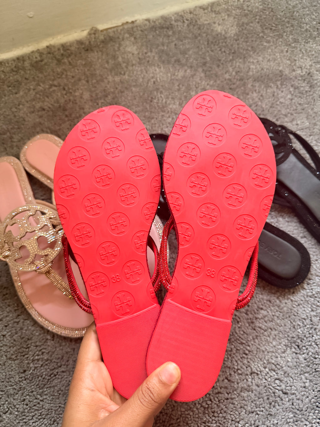 Red Hey Luxe Sandals